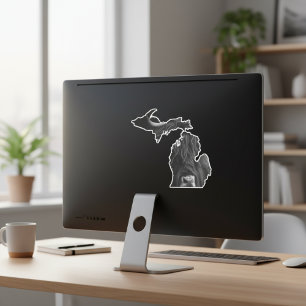 Sticker Vache Highland du Michigan