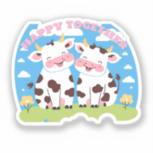 Sticker Vaches jolies