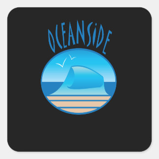 Sticker Vague De Plage Oceanside
