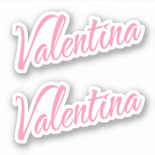 Sticker Valentina nom x2 (Devant)