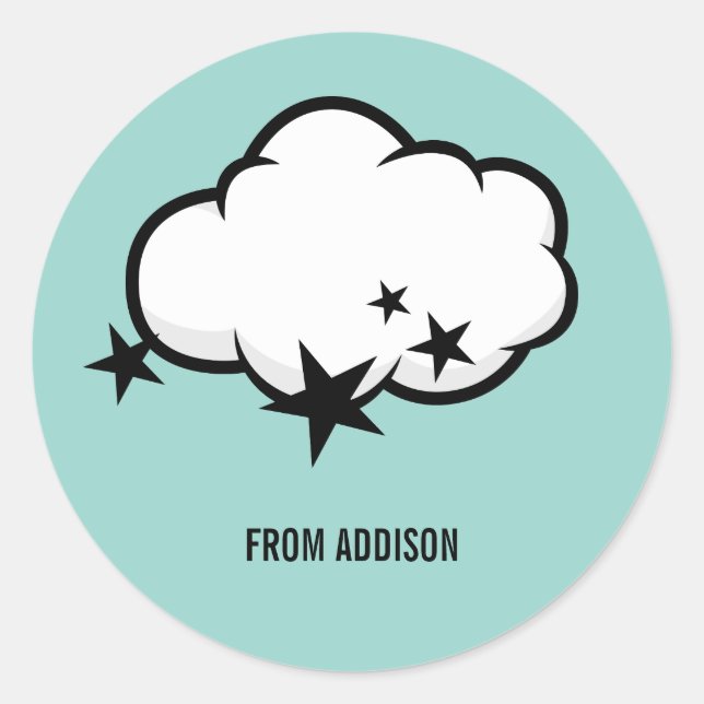 Sticker Valentine Cloud Outta (Devant)