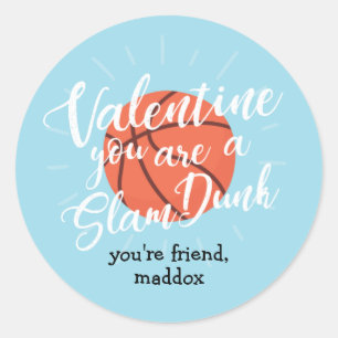 Sticker Valentine de basket-ball Slam Dunk