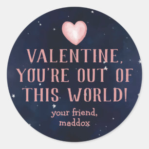 Sticker Valentine hors du monde