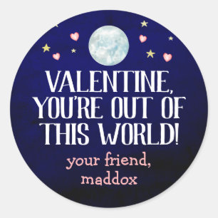 Sticker Valentine hors du monde