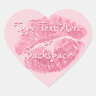 Sticker Valentine's Love Kiss Sticker Personnalise