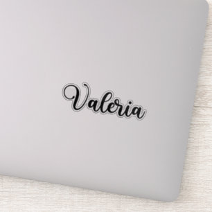 Sticker Valeria Nom - Calligraphie manuscrite
