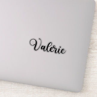Sticker Valerie Nom - Calligraphie manuscrite