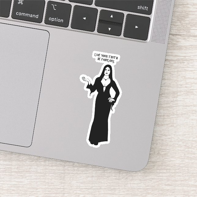Sticker Vampire femme gothique être fabuleux Citation Art (Détail)