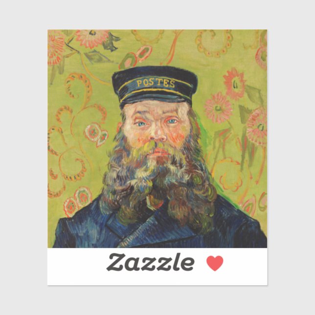 Sticker Van Gogh Postman. Art de l'impressionnisme de port (Feuille)