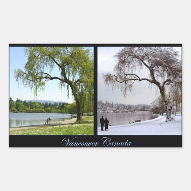 Sticker Vancouver Canada Cadeaux paysagers Vancouv (Devant)