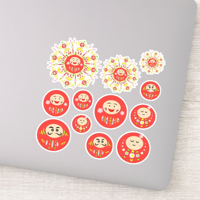 Sticker variété Daruma (Détail)