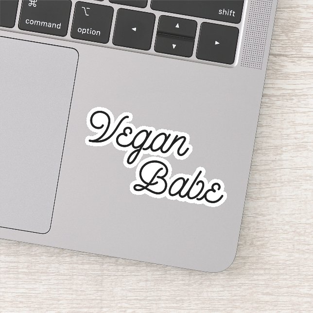 Sticker Vegan Babe (Détail)
