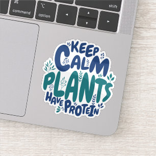 Sticker Vegas Conserver Calme Plantes ont Protein Végétari