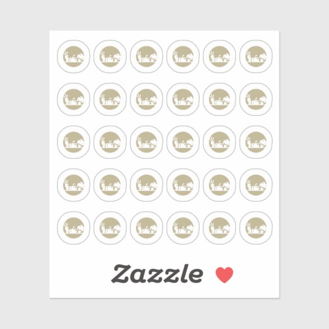 Sticker Vegetarian Wedding Place Cards Meal Choice  (Feuille)