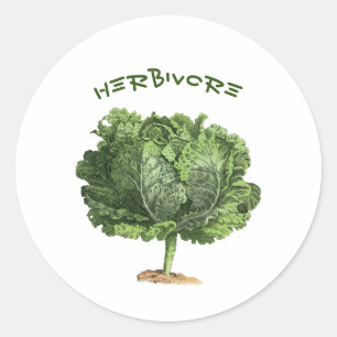 Sticker végétarien Herbivore
