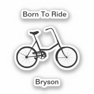 Sticker Vélo Personnalisé Né Pour Faire Le Tour