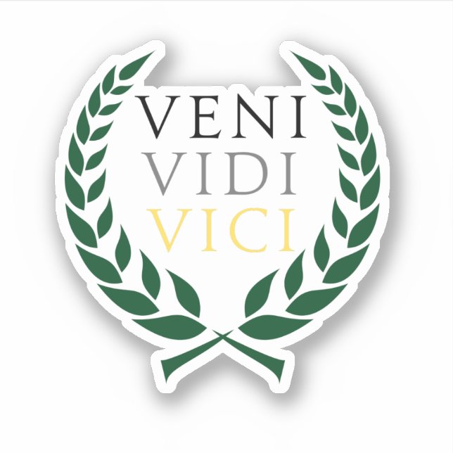 Sticker Veni Vidi Vici de César (Devant)