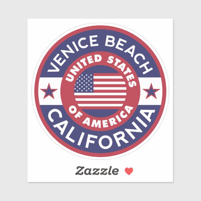 Sticker VENICE BEACH, Californie (Feuille)