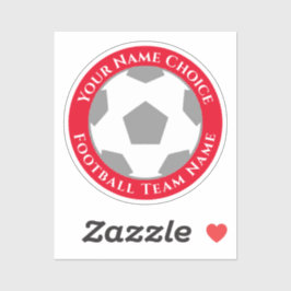 Sticker Ventilateur de football avec Team Name Mobile Phon
