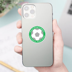 Sticker Ventilateur de football avec Team Name Mobile Phon