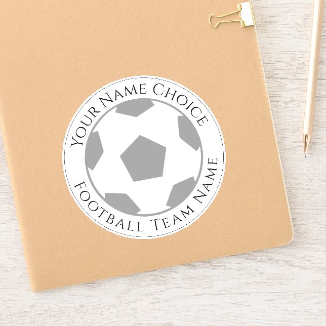 Sticker Ventilateur de football Personnalisé avec le nom d (Carnet)