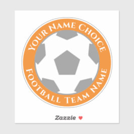 Sticker Ventilateur de football personnalisé avec ordinate