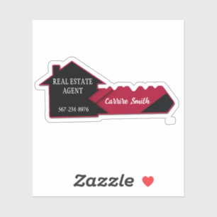 Sticker Ventilateur personnalisé Agent immobilier Vinyl
