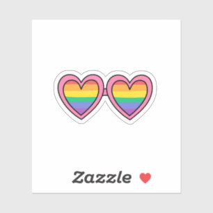 Sticker Verres arc-en-ciel