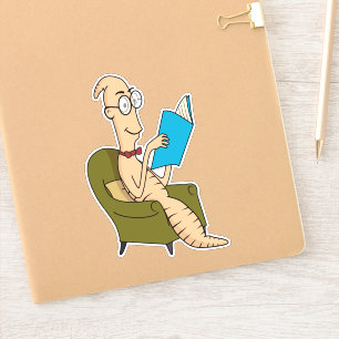Sticker Vers de livre