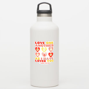 Sticker Verset biblique de la Saint-Valentin : Jean 12:34