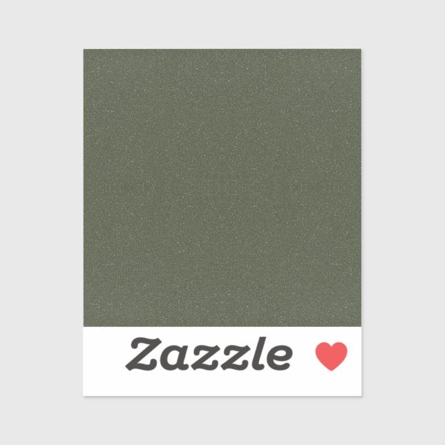 Sticker vert mousse texturé - personnalisable (Feuille)