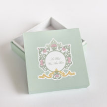 Vert sauge élégant et Art Nouveau doré