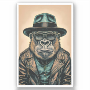 Sticker Veste en cuir Gorilla