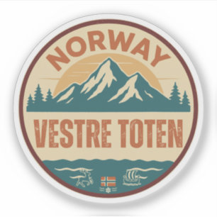 Sticker Vestre Toten, Norvège Norvège