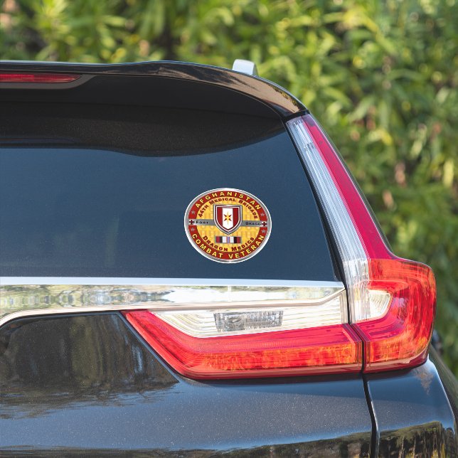 Sticker Vétéran de la 44e Brigade Médicale Afghanistan (Côté voiture)