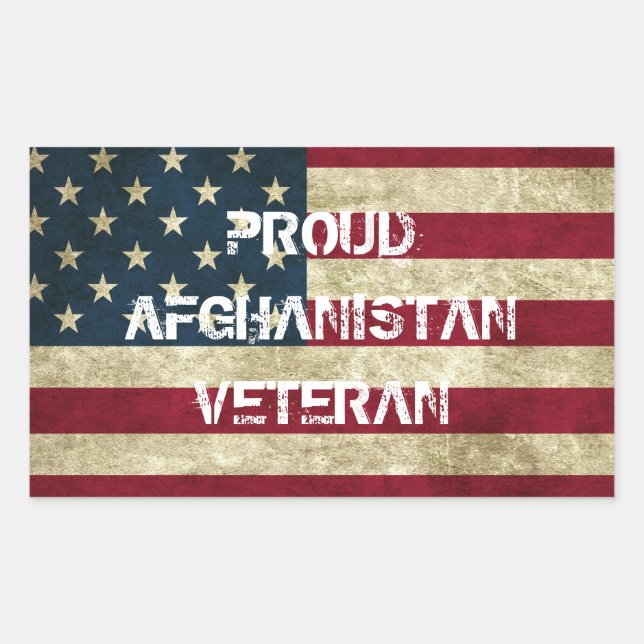 Sticker vétéran Fière de l'Afghanistan (Devant)