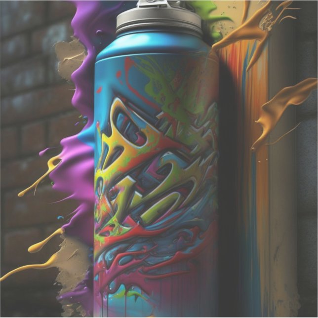 Sticker Vibes de graffitis : L'art de rue qui vous parle (Devant)