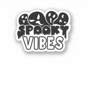 Sticker Vibes Éffrayantes d'Halloween