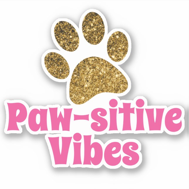 Sticker Vibes provocatrices | Empreinte de patte Parties s (Devant)