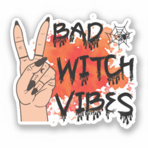 Sticker Vibes sorcières incorrectes