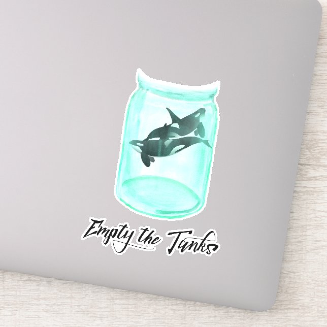 Sticker Vider les réservoirs Sauvez Gratuitement Orca Kill (Détail)