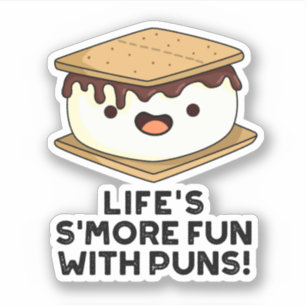 Sticker Vie Plus Amusante Avec Puns Drôle Pun De Nourritur