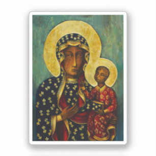 Sticker Vierge noire de Częstochowa