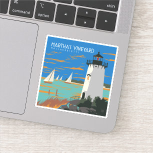 Sticker Vignoble de Martha, Massachusetts   Phare