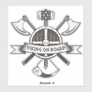 Sticker Viking à bord