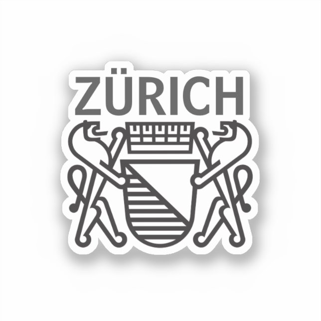 Sticker Ville de Zürich, SUISSE (Recto)
