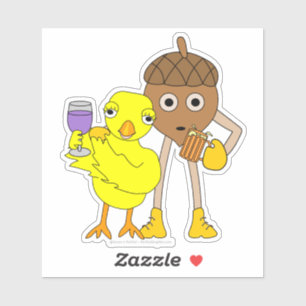 Sticker Vin Chick Beer Nut