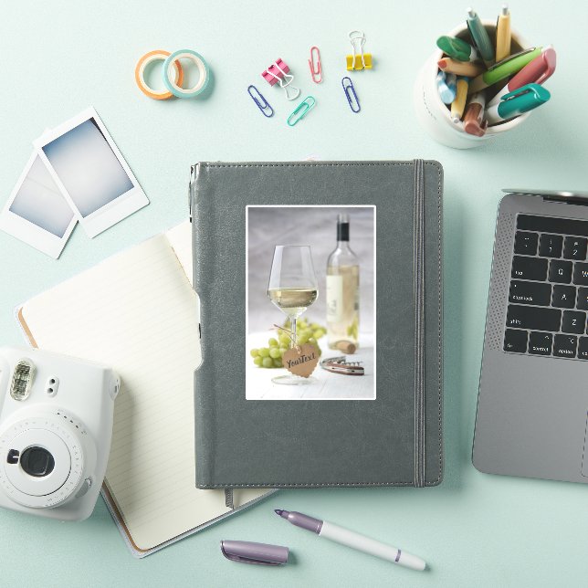 Sticker Vin Sommelier Vine Lover bouteille Design de raisi (Couverture iPad)