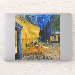 Sticker Vincent van Gogh - Café Terrasse en soirée