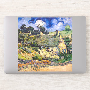 Sticker Vincent Van Gogh - Chalets de chaume à Cordeville